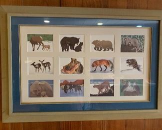 wildlife framed cards