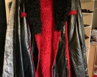 Leather coat