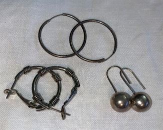 Sterling silver earrings