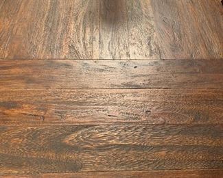 Detail of the farmhouse style table