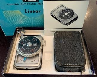 Linear light meter in box vintage