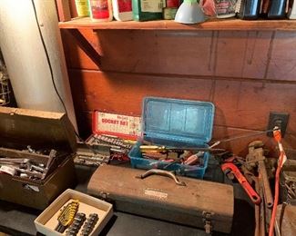 A view of the garage