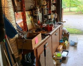 A view of the garage