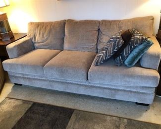 Neutral upholstered couch