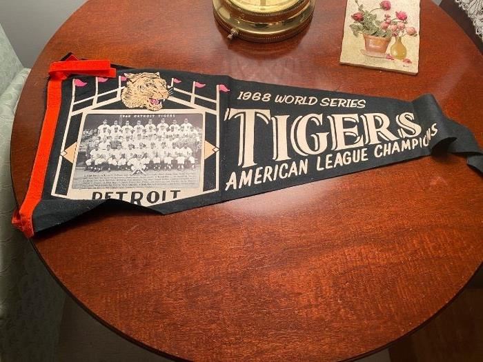 1968 Detroit Tigers Pennant 