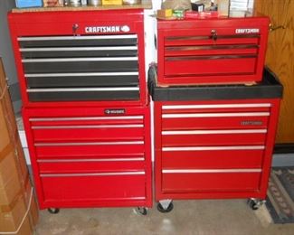 craftsman rolling tool dual chests