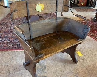 Antique wagon seat