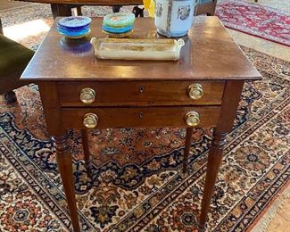 Antique 2 drawer stand