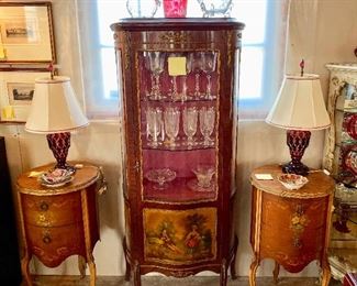 Vitrine with Ormolu & Scenic Painting