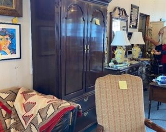 Ethan Allen Mahogany Armoire