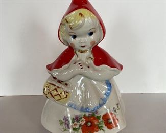 Vintage Red Riding Hood Cookie Jar