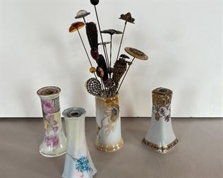 Antique Hatpins & Holders