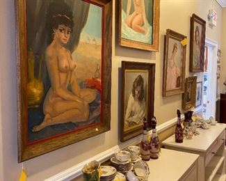 Vintage Original Nude Paintings