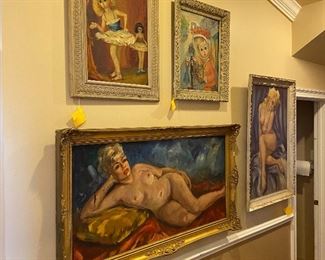 Original Vintage Nude Paintings