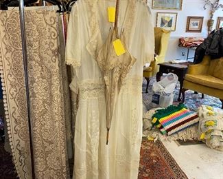 Antique Clothing, Parasol, Linins