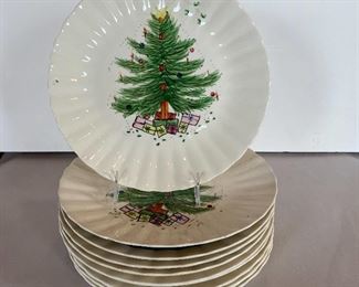 Blue Ridge Pottery Christmas Plates
