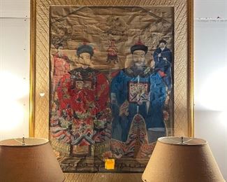 Antique Ancestor Painting - LARGE