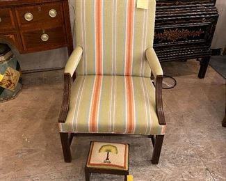 Upholstered armchair