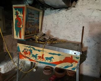 This pinball machine has been cleaned up and it works!!!! It is a Gottlieb machine.