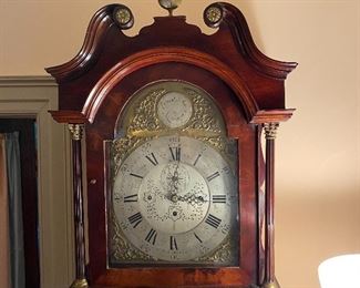 Antique mahogany longcase clock. "Edwards & Sons"
