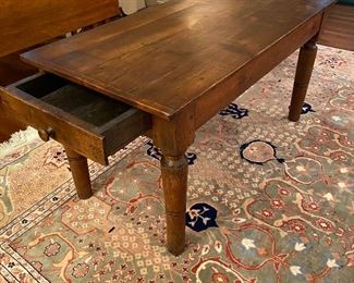 Antique bench/table with one drawer