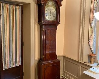 Antique mahogany longcase clock. "Edwards & Sons"