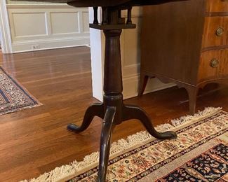 Antique tilt top table