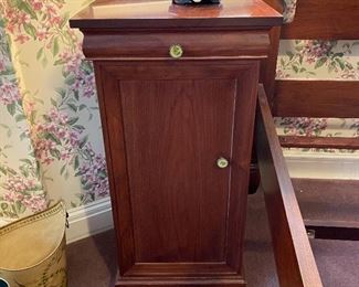 Custom made bedside chest/cabinet, one of two