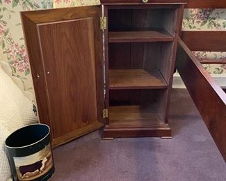 Custom made bedside chest/cabinet, one of two