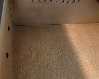 Bernhardt mahogany chest on chest