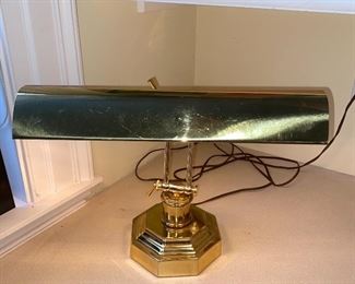 Brass desk lamp