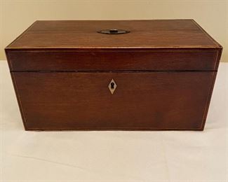 Antique tea caddy