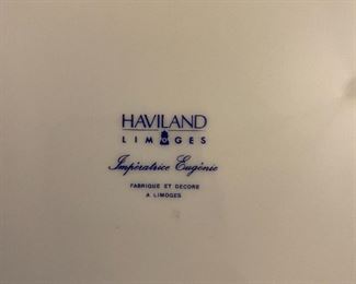 Haviland "Imperatrice Eugenie" china service for 12