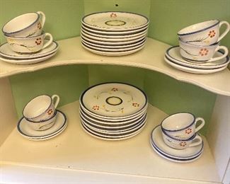 Glazed terracotta dishes