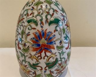 Glazed porcelain egg