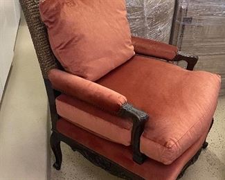 chair & ottoman very good condition and very heavy, solid $600