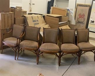 5 chairs bamboo Pierce Martin $1200