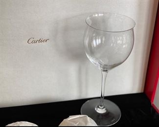 Never used cartier wine glass for 4 $350