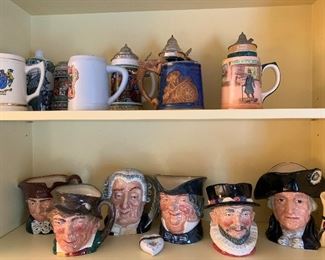 Royal Daulton "Toby" mugs 