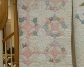 Close-up of Antique Patchwork Quilt