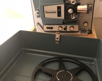 8MM projector, camera and editing machine