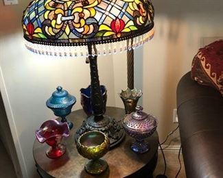 Tiffany style stained glass lamps