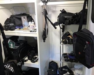 Extensive 35mm camera collections 