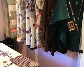 King quilts with hand stitching