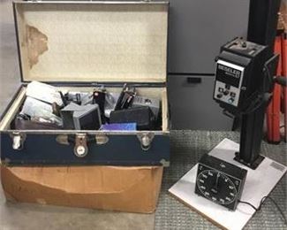 Large assortment of dark room equipment