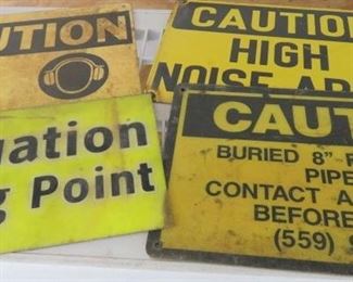 Plastic Caution Signs