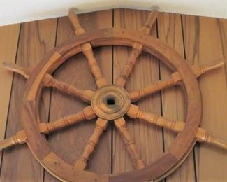 Nautical Wood Ships Wheel