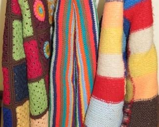 Vintage Hand Crocheted Afghan