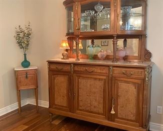 French Marble Top Sideboard