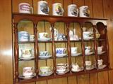 Large tea cup collection